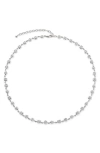 Monica Vinader Womens Bezel Sterling-silver And 0.5ct Lab-grown Diamond Cluster Necklac
