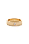 Monica Vinader Lab Grown Diamond Essential Band Ring In Gold