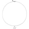 Monica Vinader Lab Grown Diamond Initial Pendant In Red