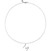 Monica Vinader Lab Grown Diamond Initial Pendant In Red