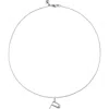 Monica Vinader Lab Grown Diamond Initial Pendant In Silver