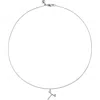 Monica Vinader Lab Grown Diamond Initial Pendant In Silver