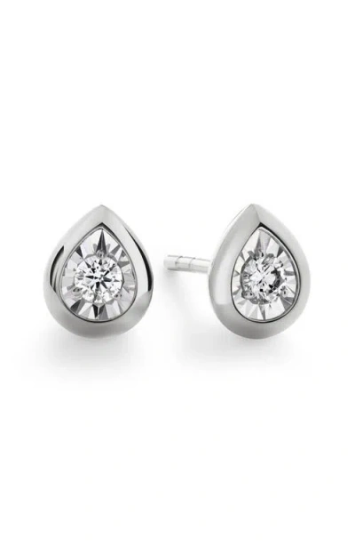 MONICA VINADER MONICA VINADER LAB GROWN DIAMOND PEAR STUD EARRINGS