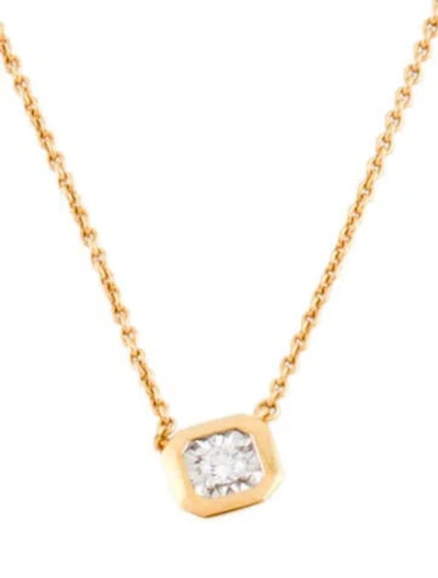 Pre-owned Monica Vinader Lab Grown Diamond Pendant Necklace, 18" In Multi