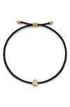 Monica Vinader Lab Grown Diamond Slider Bracelet In Gold