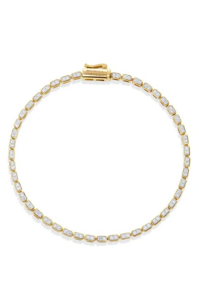 Monica Vinader Lab Grown Diamond Tennis Bracelet In 14k Solid Gold/diamond