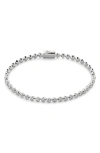 Monica Vinader Diamond Bracelet In Sterling Silver