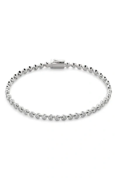 Monica Vinader Diamond Bracelet In Sterling Silver