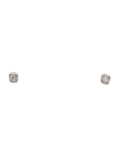 Pre-owned Monica Vinader Lab-grown Diamond Essential Stud Earrings In Multi