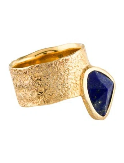 Pre-owned Monica Vinader Lapis Lazuli Deia Odyssey Ring In Multi