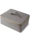 Monica Vinader Leather Jewellery Box In Grey
