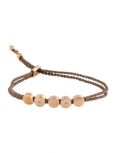 Pre-owned Monica Vinader Linear Bead Friendship Bracelet, 6.75" In Multicolor