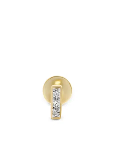 Monica Vinader Linear Diamond Earring In Gold