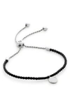 Monica Vinader Womens Sterling Silver Linear Recycled Sterling-silver Disc Bracelet In Silver
