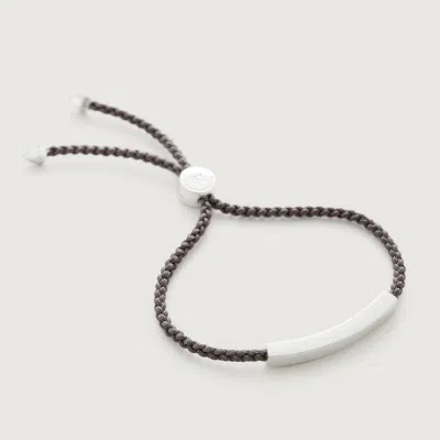 Monica Vinader Linear Engravable Friendship Bracelet In Mink