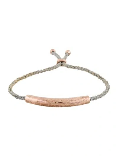 Pre-owned Monica Vinader Linear Friendship Cord Bracelet In Multi