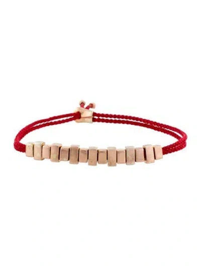Pre-owned Monica Vinader Linear Ingot Bracelet In Red