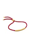 Monica Vinader Engravable Mini Linear Friendship Bracelet In Gold