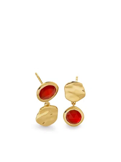 Monica Vinader Lucky Earrings In Gold