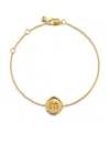 Monica Vinader Gold Initial Stamp J Chain Bracelet In Gold