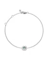 Monica Vinader Sterling Silver December Birthstone Chain Bracelet Turquoise In Metallic