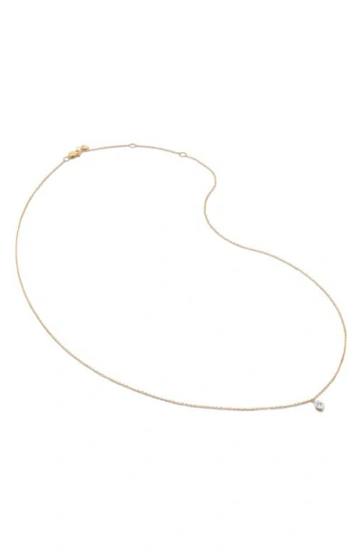 Monica Vinader 14kt Recycled Yellow Gold Diamond Necklace In 14k Gold