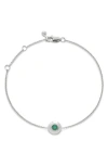 Monica Vinader May Birthstone Chain Bracelet In Gray