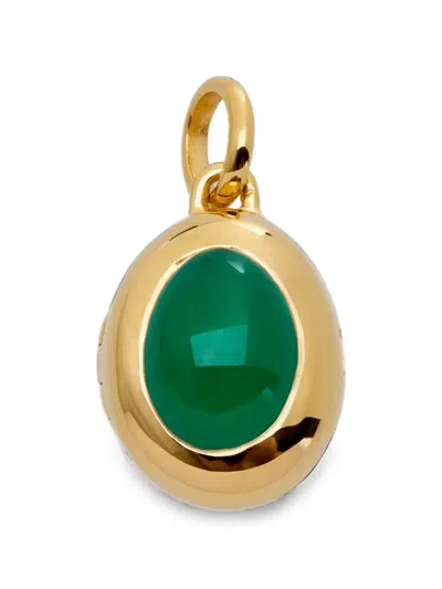 Monica Vinader May Birthstone Locket Cable-chain Necklace In Multi