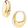 Monica Vinader Medium Antica Hoop Earrings In Brown