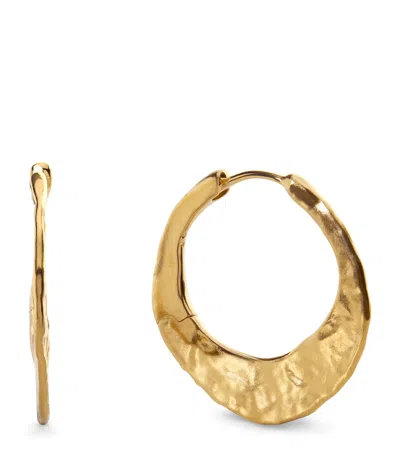 Monica Vinader Medium Gold Vermeil Capri Hoop Earrings