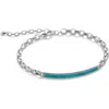 Monica Vinader Mini Baguette Chain Bracelet In Multi