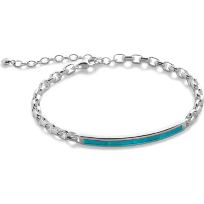 Monica Vinader Mini Baguette Chain Bracelet In Multi