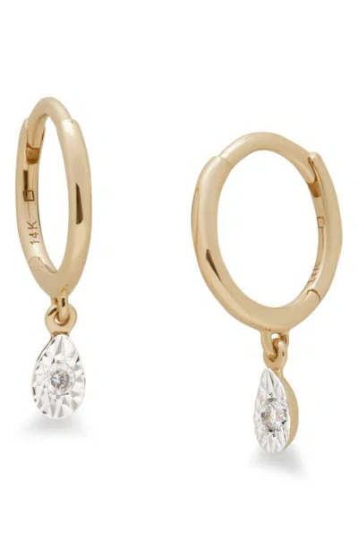 Monica Vinader 14kt Recycled Yellow Gold Diamond Earrings In 14k Gold