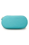 Monica Vinader Mini Leather Jewelry Case In Turquoise
