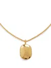 Monica Vinader Mini Id Locket Necklace In Gold