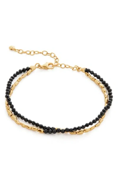 MONICA VINADER MONICA VINADER MINI NUGGET BEADED LAYERED BRACELET