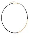 Monica Vinader Mini Nugget Stone Beaded Necklace In Gold