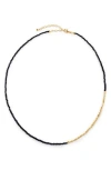 Monica Vinader Mini Nugget Stone Beaded Necklace