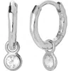 Monica Vinader Mini Onyx Huggie Earrings