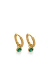 Monica Vinader Mini Creolen Mit Onyx In Gold