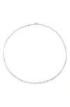 Monica Vinader Mini Paper Clip Choker Necklace In Sterling Silver