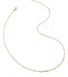 Monica Vinader Mini Yellow Gold Paperclip Chain Necklace In Gold
