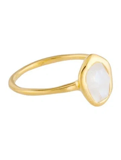 Pre-owned Monica Vinader Moonstone Odyssey Cocktail Ring In Multi