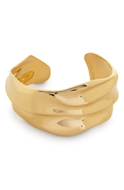Monica Vinader Nomade Bold Cuff Bracelet In Gold