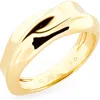 Monica Vinader Nomade Stacking Ring In Gold