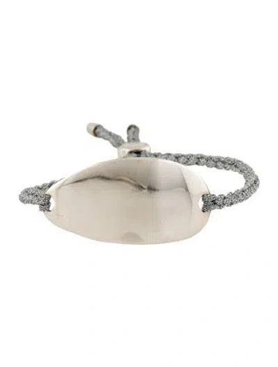 Pre-owned Monica Vinader Nura Friendship Bracelet, 9" In Silver