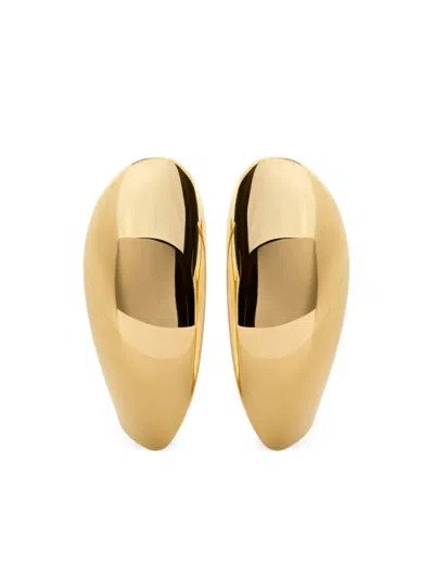 Monica Vinader Nura Large Hoop Earrings In Gold