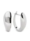 Monica Vinader Sterling Silver Nura Reef Large Hoop Earrings In Metallic