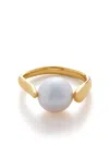 Monica Vinader Ring Mit Perlen In White