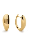 Monica Vinader Nura Reef Large Hoop Earrings In Gold
